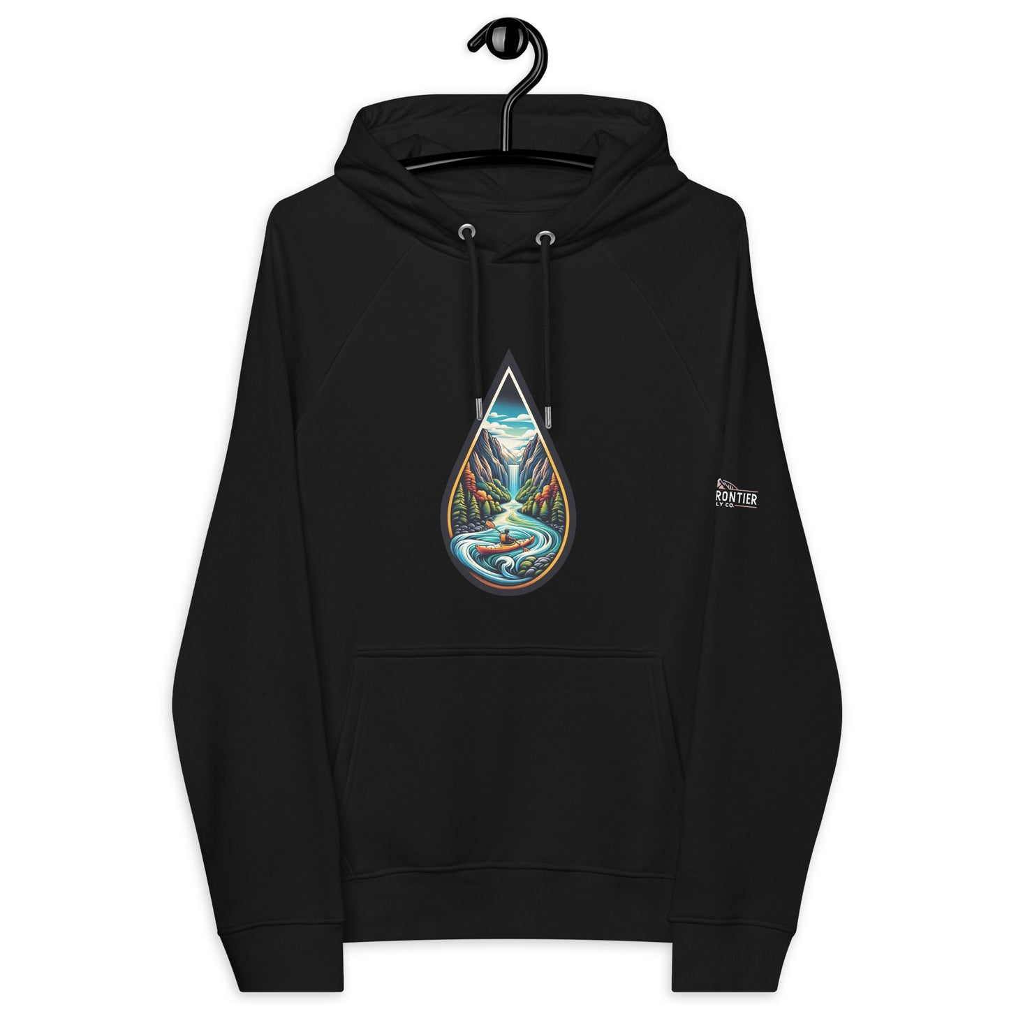 Winding River by B.F.S.C. Eco Raglan Hoodie