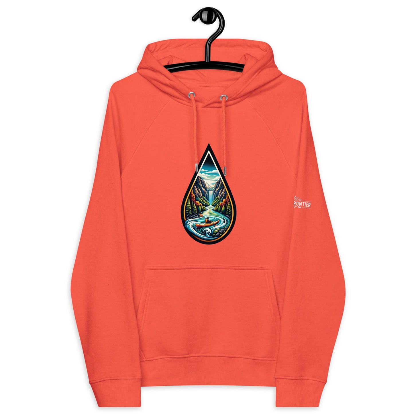 Winding River by B.F.S.C. Eco Raglan Hoodie