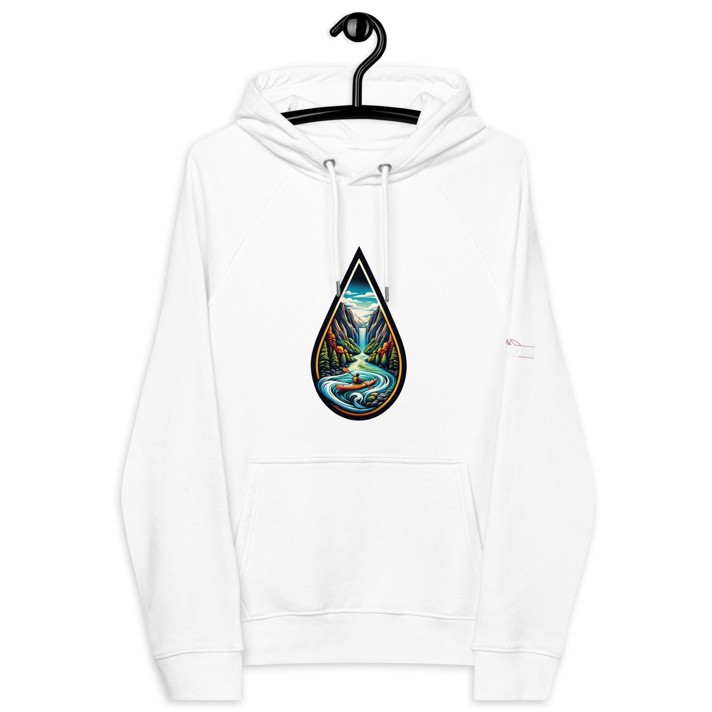 Winding River by B.F.S.C. Eco Raglan Hoodie