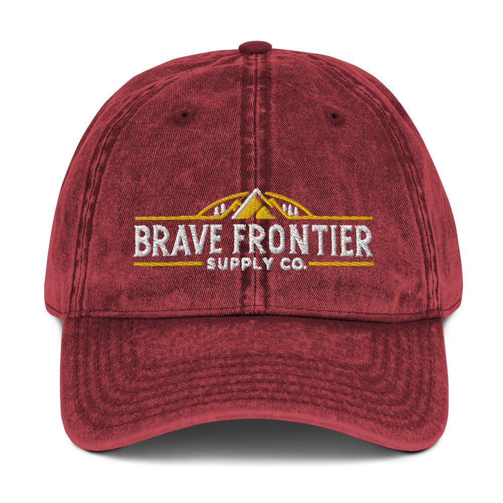 Vintage Denim Brave Frontier Supply Co. Ballcap