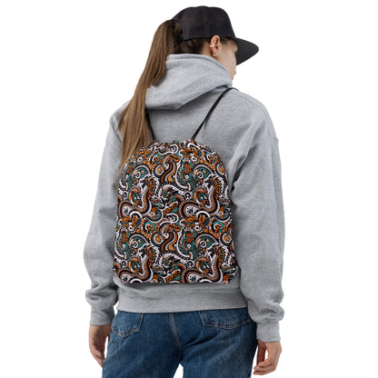 Dragon All Over Print Drawstring bag