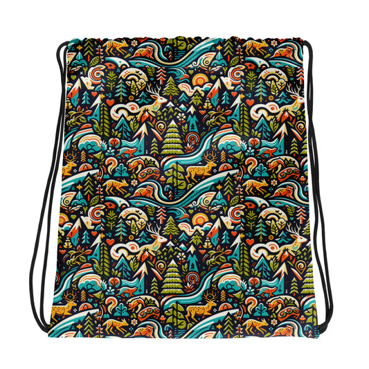 Enchanted Wilderness by B.F.S.C. Drawstring bag