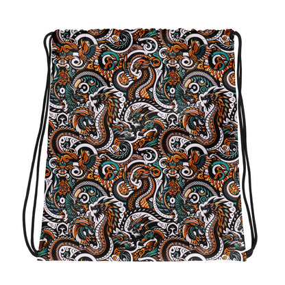 Dragon All Over Print Drawstring bag