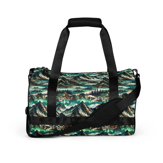 Nordic Mountains All-over print Gym Bag