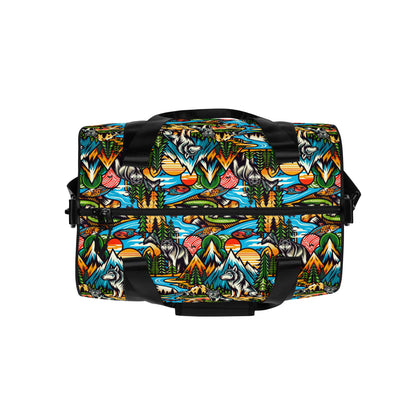 Wolfpack Odyssey by B.F.S.C. All-over Print Gym Bag