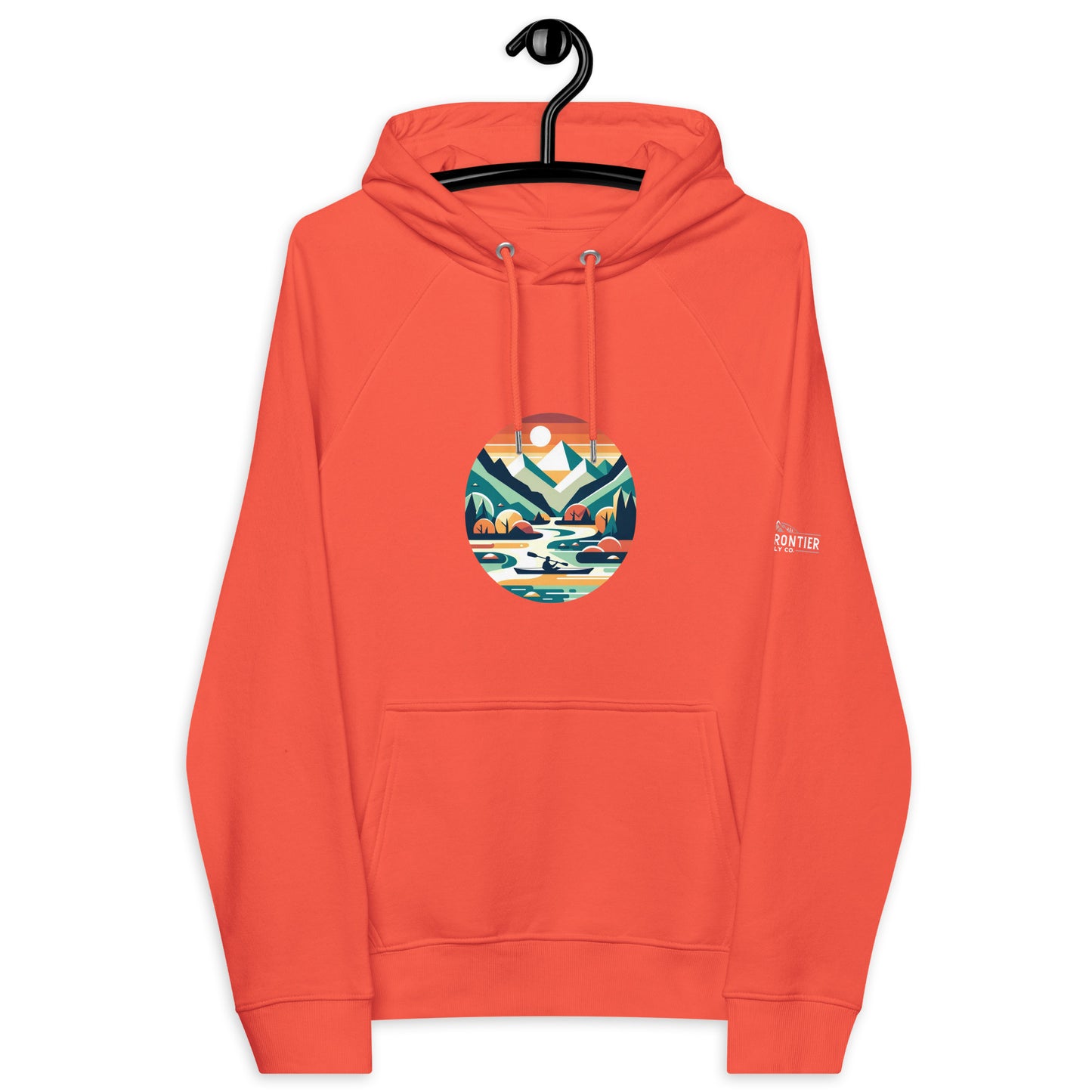 River Adventure by B.F.S.C. Eco Raglan Hoodie