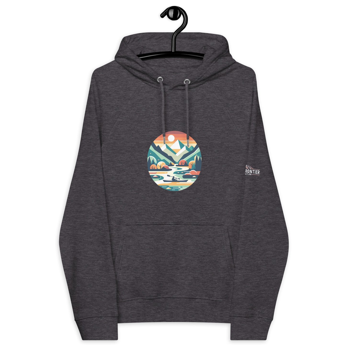 River Adventure by B.F.S.C. Eco Raglan Hoodie