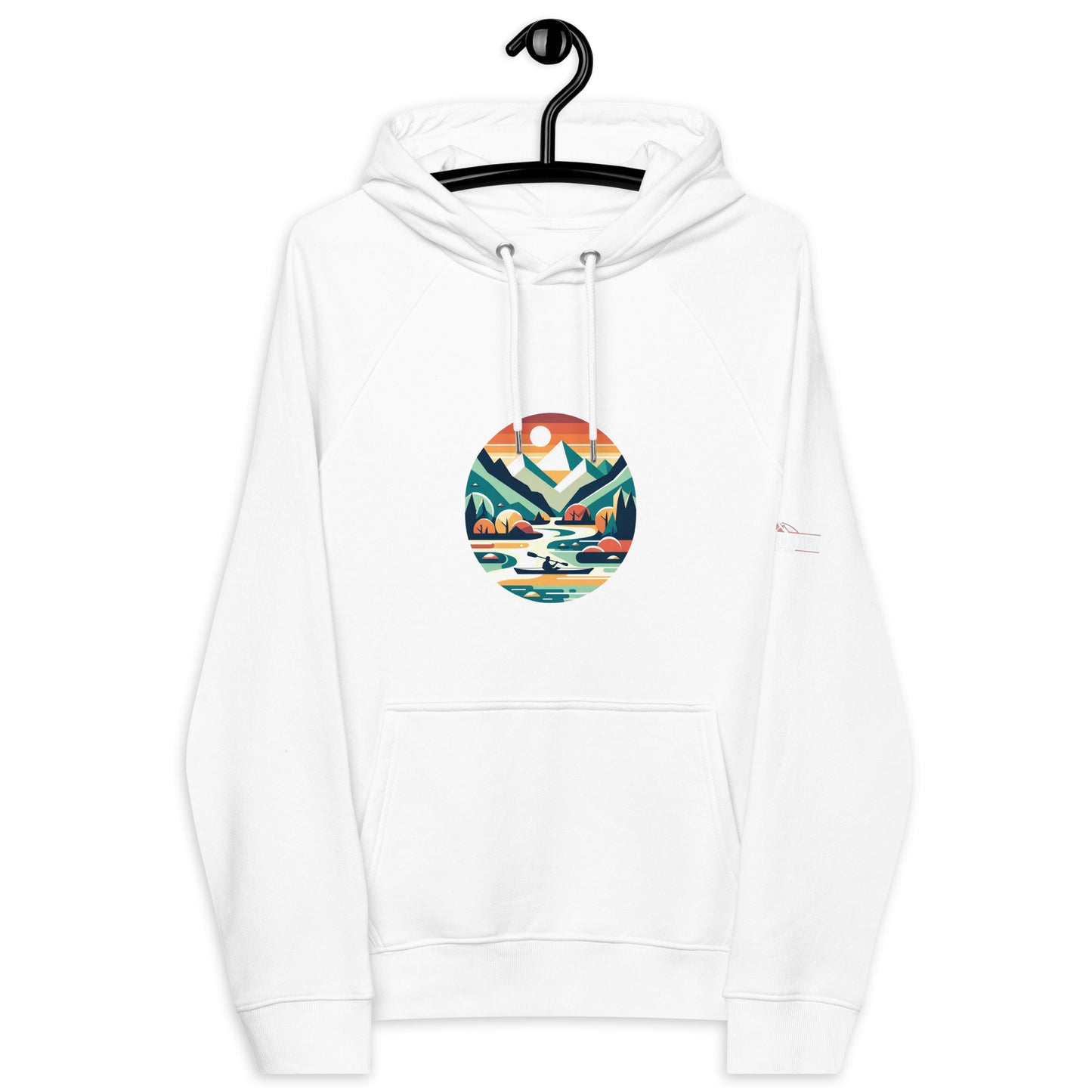 River Adventure by B.F.S.C. Eco Raglan Hoodie