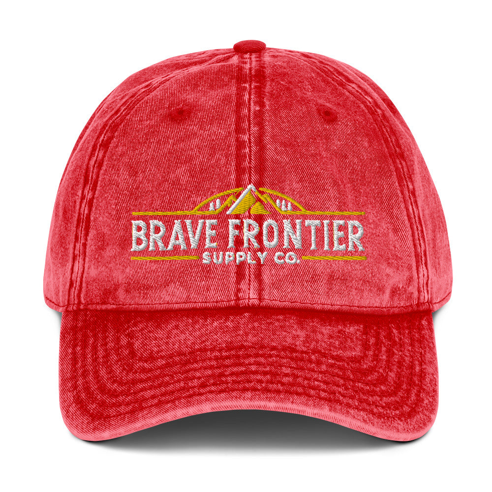 Vintage Denim Brave Frontier Supply Co. Ballcap